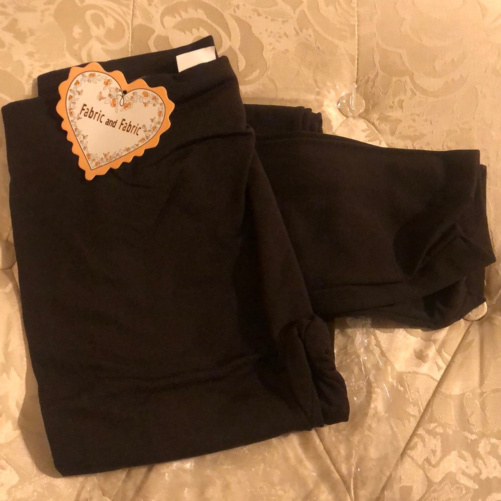 Brand new with tags, dark brown leggings- One-size